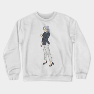 Office Lady Hijab Crewneck Sweatshirt